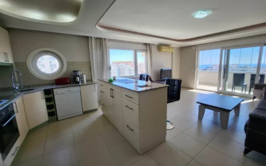 2+1 Wohnung mit Meerblick in CIKCILLI Alanya Türkei