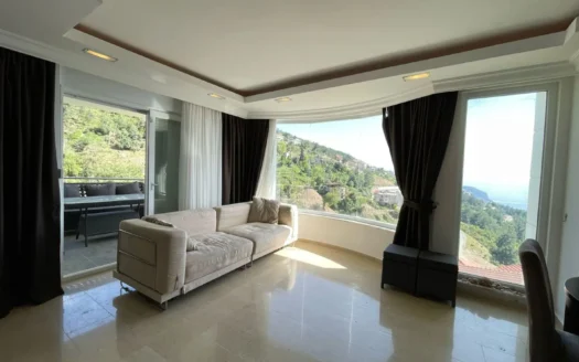 3+1 Duplex Penthouse mit Meerblick in BEKTAŞ Alanya Türkei zu verkaufen